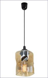 Pojedyncza lampa wisząca do kuchni klosz bursztynowy - Z023-Jetra