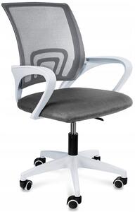 Szare krzesło obrotowe do biurka - Azon 3X