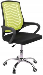 Zielony biurowy fotel obrotowy na kółkach - Roso
