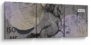 Obraz - Design (z zegarem) (90x30 cm)
