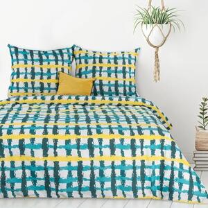 Pościel EUROFIRANY Design 91 Ida 220 X 200 cm Biało-turkusowy