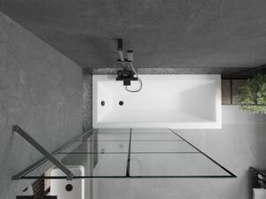 Mexen Next parawan nawannowy 1-skrzydłowy 100 x 150 cm, czarna kratka, gun metal - 895-100-000-00-77-95