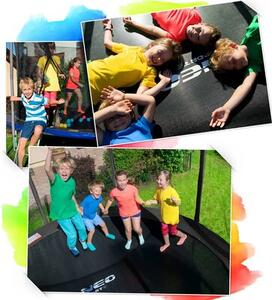 Trampolina NEO-SPORT NS-06W241 FI 183 cm Czarno-niebieski