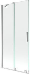 Mexen Velar parawan nawannowy 2-skrzydłowy rozsuwany 95 x 150 cm, transparent, chrom - 896-095-000-01-01