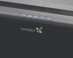 Okap SEENERGY Iris Incasso Vetro 76 Czarny