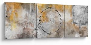 Obraz - Abstrakcja (z zegarem) (90x30 cm)