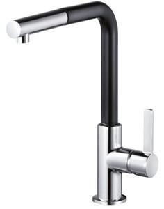Bateria kuchenna stojÄ ca KLUDI L-INE S z wyciÄ ganÄ wylewkÄ Czarny mat/chrom 408518775
