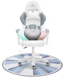 Mata pod fotel HELL'S CHAIR Rainbow Biało-szary