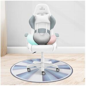 Mata pod fotel HELL'S CHAIR Rainbow Biało-szary