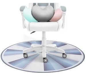 Mata pod fotel HELL'S CHAIR Rainbow Biało-szary