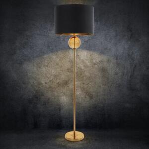 Lampa podłogowa EUROFIRANY Leona 467325 Czarno-złoty wysokość 165 cm