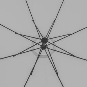 Składany parasol ogrodowy 350 cm XXL 8-ramienny BAUERKRAFT kolor grafitowy