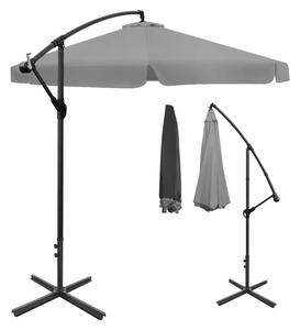 Składany parasol ogrodowy 350 cm XXL 8-ramienny BAUERKRAFT kolor grafitowy
