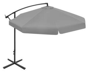 Składany parasol ogrodowy 350 cm XXL 8-ramienny BAUERKRAFT kolor grafitowy