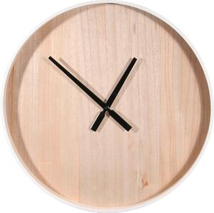 Zegar w stylu skandynawskim wykonany z drewna