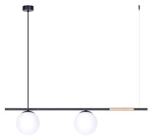 Lampa nad stół, czarna-białe klosze Tambo L 2