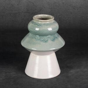 Wazon EUROFIRANY Liana 17 x 23 cm Kremowo-miętowy