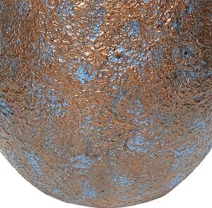 Wazon brązowy vintage ceramiczny postarzany podłogowy H48 cm Brivas Beliani