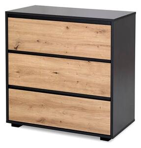 Komoda dla dzieci DALIA 80cm antracyt/dÄ b