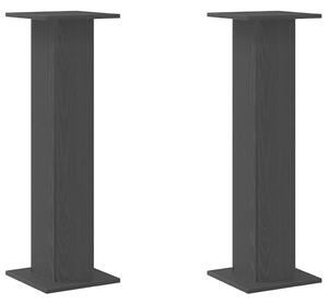 Stojak na rośliny 2 pcs Czarny Dąb 30 x 30 x 95 cm
