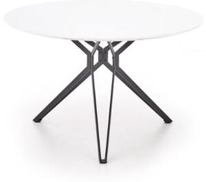 Stół PIXEL 120x120 biały/czarny
