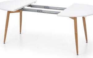Stół EDWARD 120(200)x100 biały/dąb san remo rozkładany