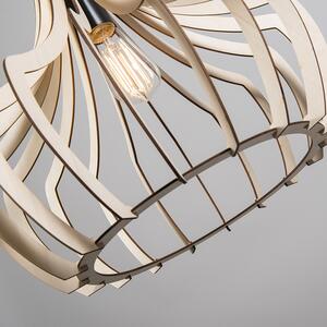 Designerska lampa wisząca z drewna - Twan Oswietlenie wewnetrzne