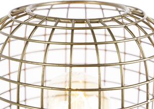 Nowoczesna lampa stołowa statyw mosiężny - Barir Oswietlenie wewnetrzne