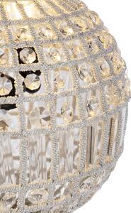 Lampa wisząca art deco kryształ złota 35cm - Kasbah Oswietlenie wewnetrzne