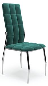 Krzesło K416 VELVET ciemno zielone