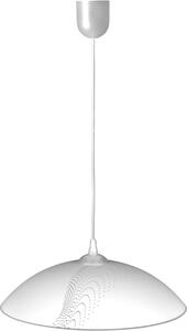 Biała szklana lampa wisząca kuchenna - S919-Fabis