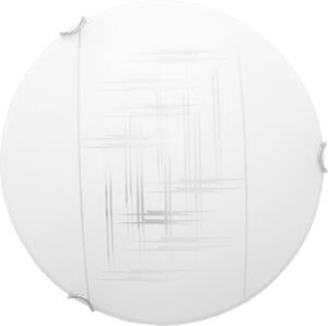 Biały minimalistyczny plafon ze szkła 40 cm - S928-Bira