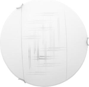 Biały minimalistyczny plafon ze szkła 40 cm - S928-Bira