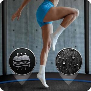 Trampolina ogrodowa 465cm 15ft drabinka siatka zew. Neo-Sport