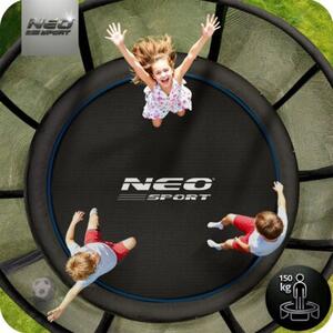 Trampolina ogrodowa 465cm 15ft drabinka siatka zew. Neo-Sport