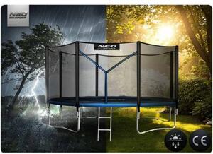 Trampolina ogrodowa 465cm 15ft drabinka siatka zew. Neo-Sport