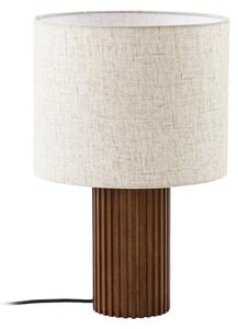 Lampa Stołowa Lindby, Kimiko, drewniany, salon, tkanina | tekstylia, skandynawski