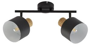 Lampa Sufitowa Lindby, Lenja, ściemnialny, czarny, salon, metal, nowoczesny