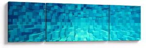 Obraz - abstrakcyjne kostki (170x50 cm)