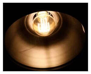 Czarna lampa wisząca z metalowym kloszem Reno – Candellux Lighting