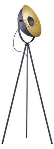 Ciemnoszara metalowa lampa stojąca Reality Chewy, wys. 160 cm
