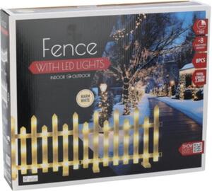 Płotek dekoracyjny LED CHRISTMAS GIFTS 192 LED Biały (8 sztuk)