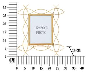 Metalowa ramka na zdjęcia Mauro Ferretti Glam X, 29,5x32 cm