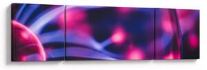 Abstrakcyjny fioletowy obraz (170x50 cm)
