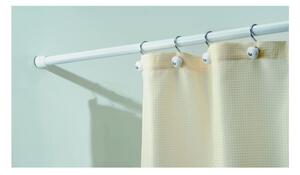 Biały regulowany drążek na zasłonę prysznicową iDesign, 198-275 cm