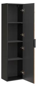 Szafka łazienkowa XILO BLACK WOTAN 80 35cm czarna/dąb