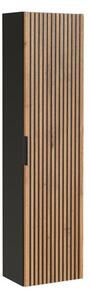 Szafka łazienkowa XILO BLACK WOTAN 80 35cm czarna/dąb
