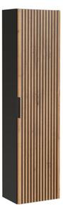 Szafka łazienkowa XILO BLACK WOTAN 80 35cm czarna/dąb