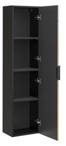 Szafka łazienkowa XILO BLACK WOTAN 80 35cm czarna/dąb