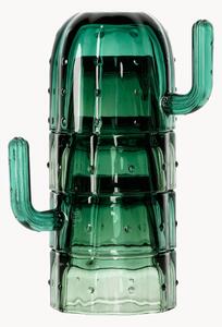 Komplet szklanek ze szkła dmuchanego Stack-a-Cactus, 4 elem